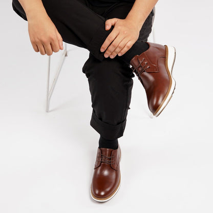 Valois Paris Élégance — Chaussures Homme à lacets Marron