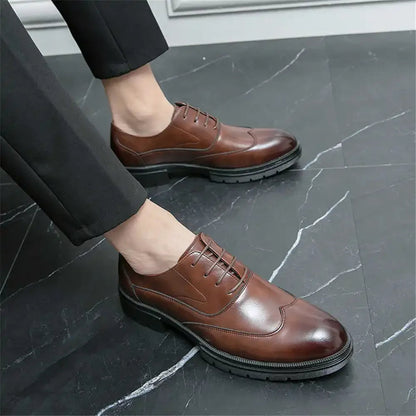 Valois Paris Éloi — Chaussures Homme à Lacets Silhouette Classique Marron
