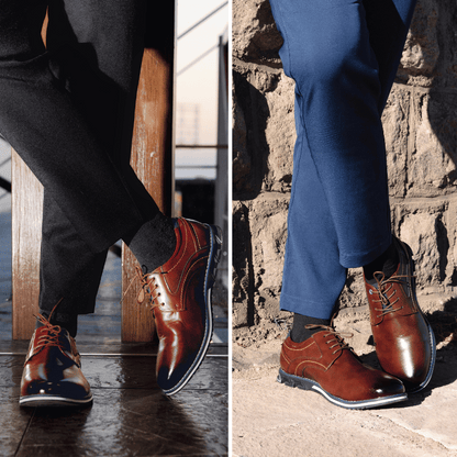 Valois Paris Classique Parisien — Chaussures Homme à Lacets Marron