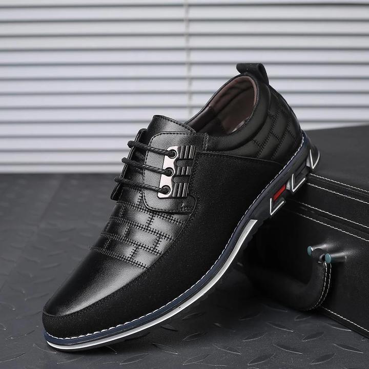 Valois Paris Derby Noir — Chaussures Homme à Lacets Pour le Quotidien et le Bureau