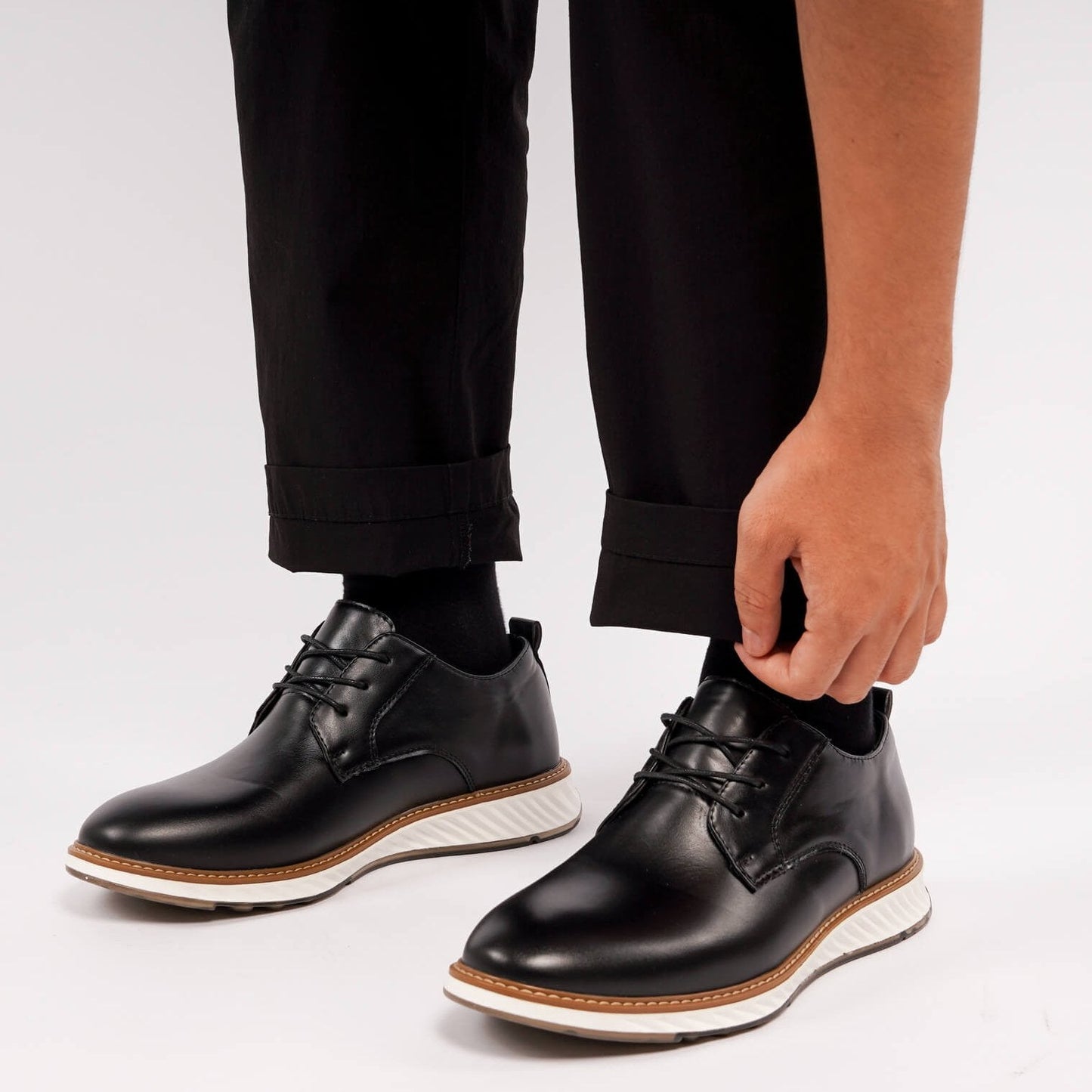 Valois Paris Élégance — Chaussures Homme à lacets Noir
