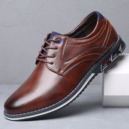 Valois Paris Classique Parisien — Chaussures Homme à Lacets Marron