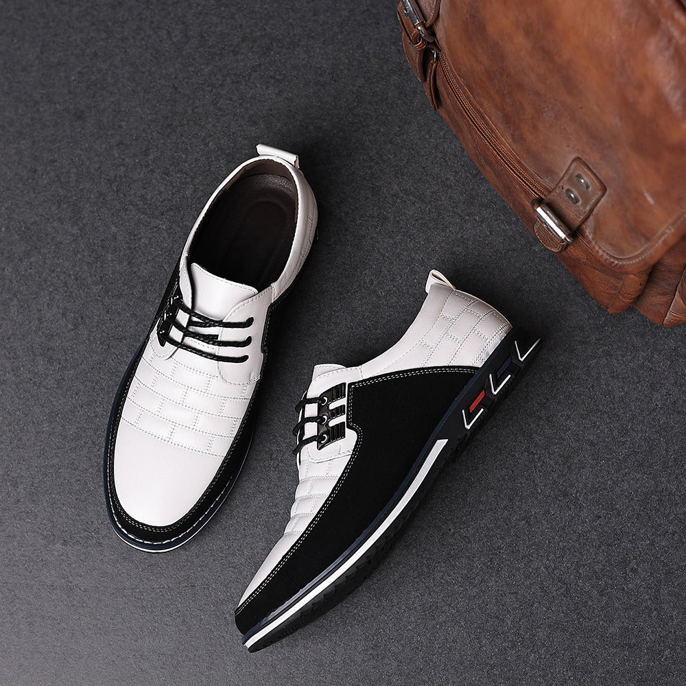 Valois Paris Derby Blanc — Chaussures Homme à Lacets Pour le Quotidien et le Bureau
