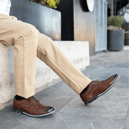 Valois Paris Classique Parisien — Chaussures Homme à Lacets Marron