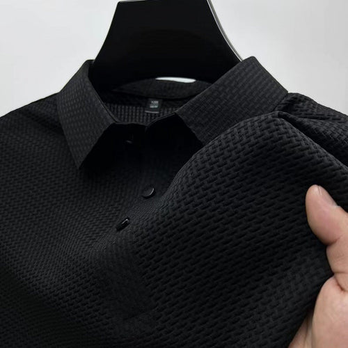 Valois Paris Bracciano Noir — Polo Homme à col Classique
