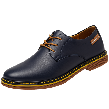 Valois Paris Hugo — Chaussures Homme à Lacets Style Habillé Bleu