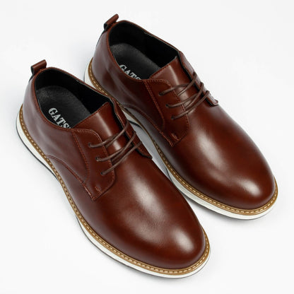 Valois Paris Élégance — Chaussures Homme à lacets Marron