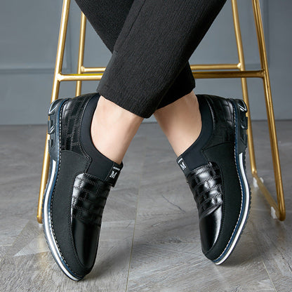 Valois Paris Montfort — Chaussures Homme à Enfiler Style Habillé Noir