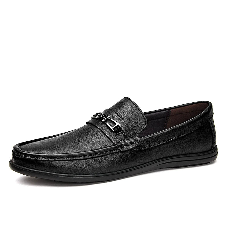 Valois Paris Marceau — Mocassins Homme à Enfiler Noir