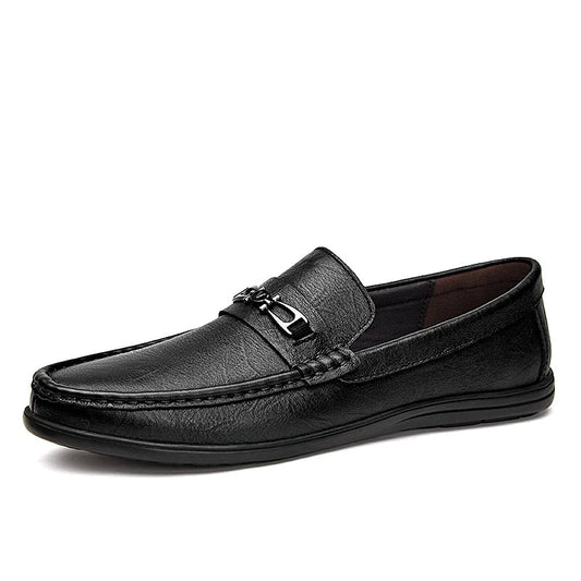 Valois Paris Marceau — Mocassins Homme à Enfiler Noir