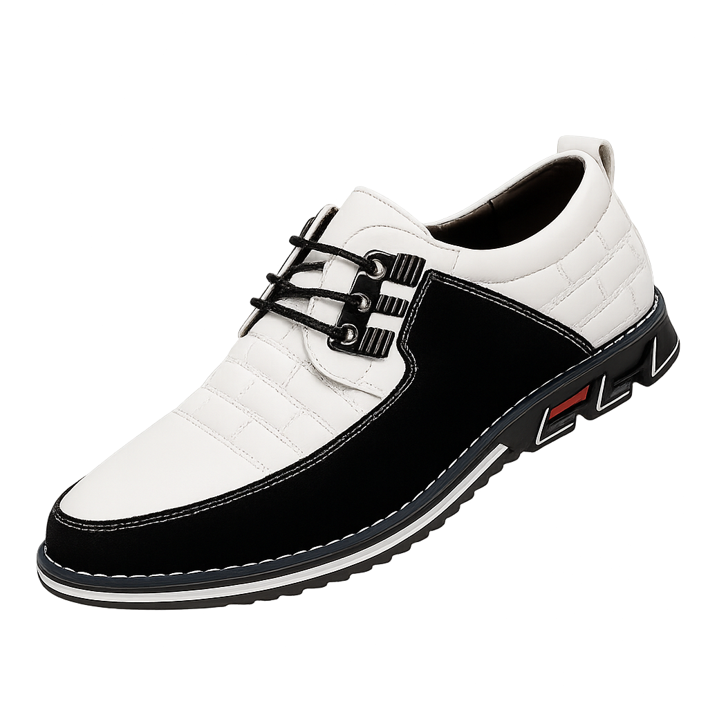 Valois Paris Derby Blanc — Chaussures Homme à Lacets Pour le Quotidien et le Bureau