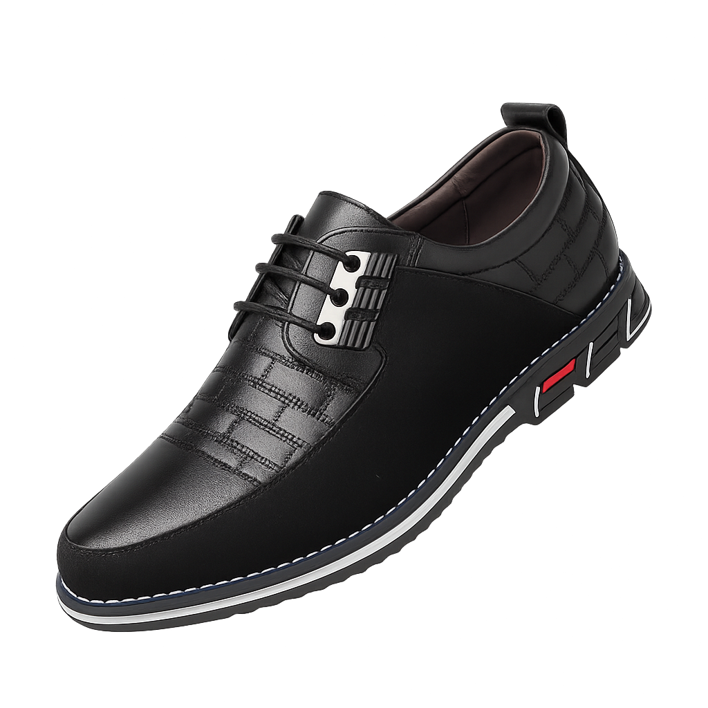 Valois Paris Derby Noir — Chaussures Homme à Lacets Pour le Quotidien et le Bureau