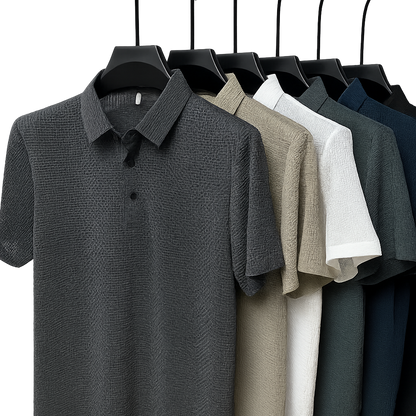 Valois Paris Bracciano Blanc — Polo Homme à col Classique