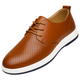 Valois Paris Souffle — Chaussures Homme Dessus Perforé Marron