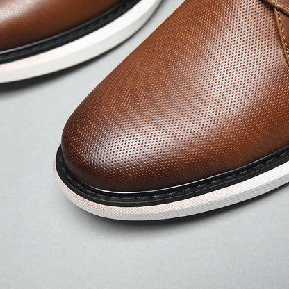 Valois Paris Vector — Chaussures homme à lacets style habillé Marron