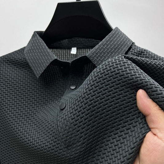 Valois Paris Bracciano Gris — Polo Homme à col Classique