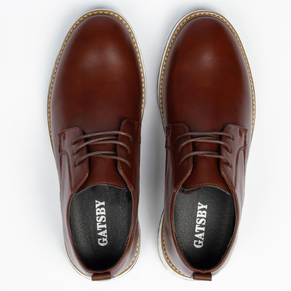 Valois Paris Élégance — Chaussures Homme à lacets Marron