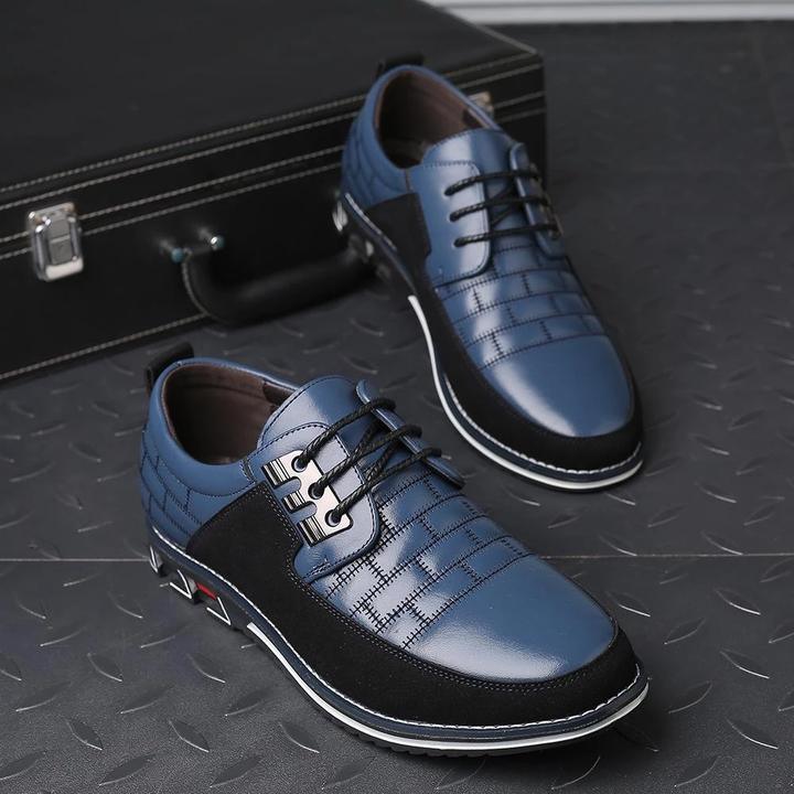 Valois Paris Derby Bleu — Chaussures Homme à Lacets Pour le Quotidien et le Bureau
