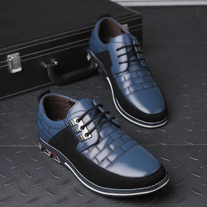 Valois Paris Derby Bleu — Chaussures Homme à Lacets Pour le Quotidien et le Bureau