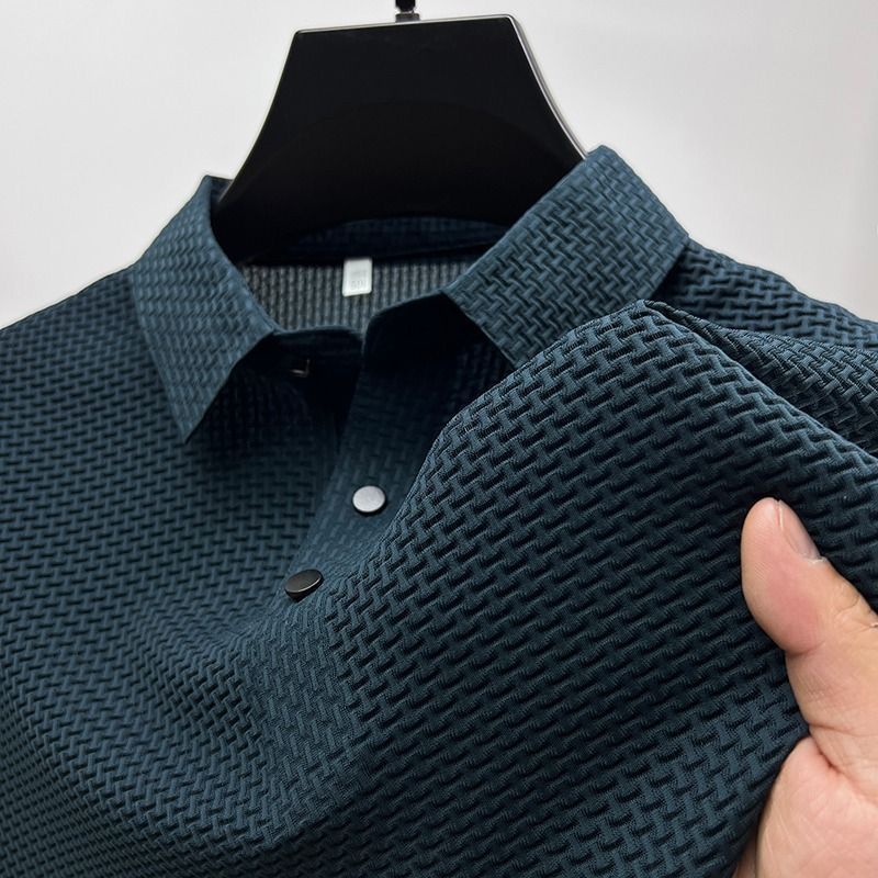 Valois Paris Bracciano Bleu — Polo Homme à col Classique