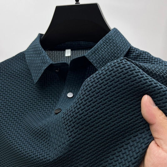 Valois Paris Bracciano Bleu — Polo Homme à col Classique