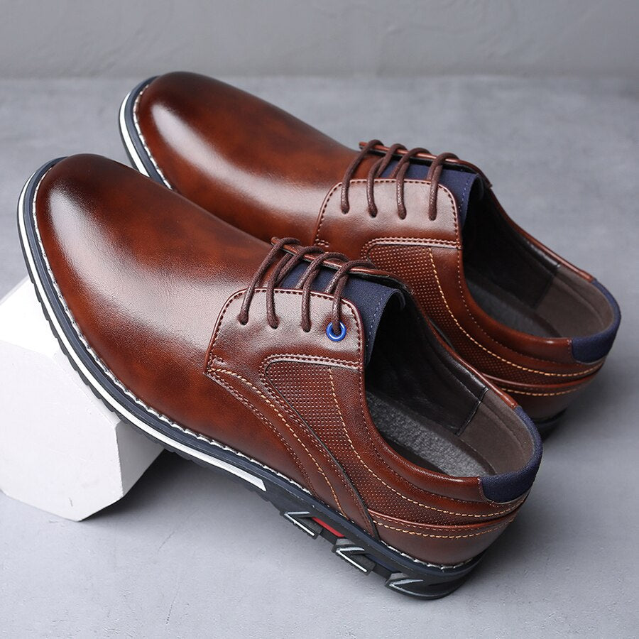 Valois Paris Classique Parisien — Chaussures Homme à Lacets Marron