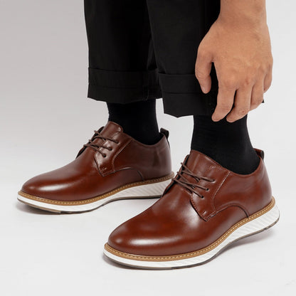 Valois Paris Élégance — Chaussures Homme à lacets Marron