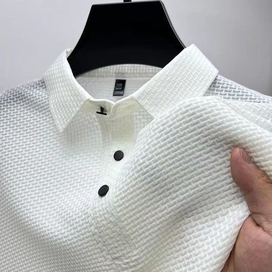 Valois Paris Bracciano Blanc — Polo Homme à col Classique