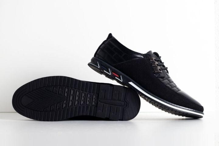 Valois Paris Derby Noir — Chaussures Homme à Lacets Pour le Quotidien et le Bureau