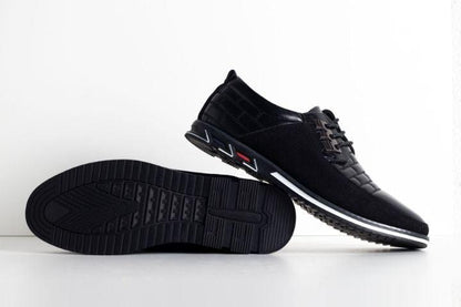 Valois Paris Derby Noir — Chaussures Homme à Lacets Pour le Quotidien et le Bureau