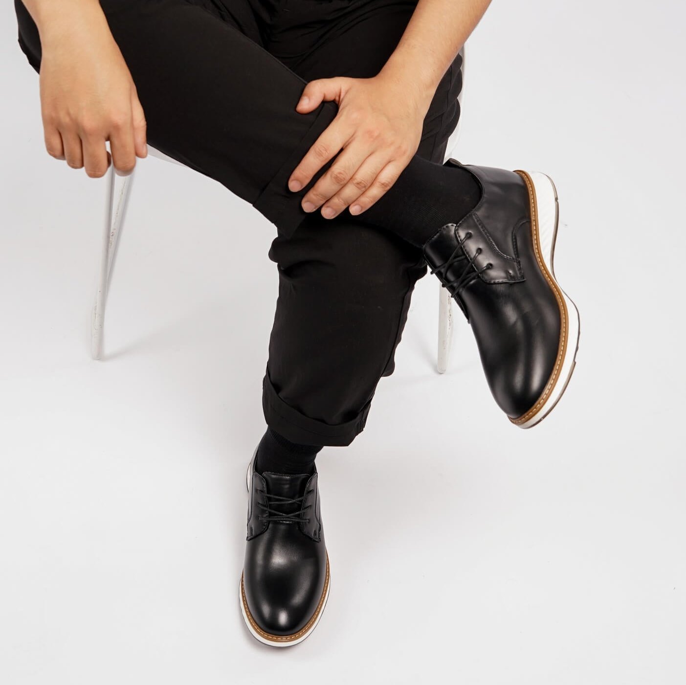 Valois Paris Élégance — Chaussures Homme à lacets Noir